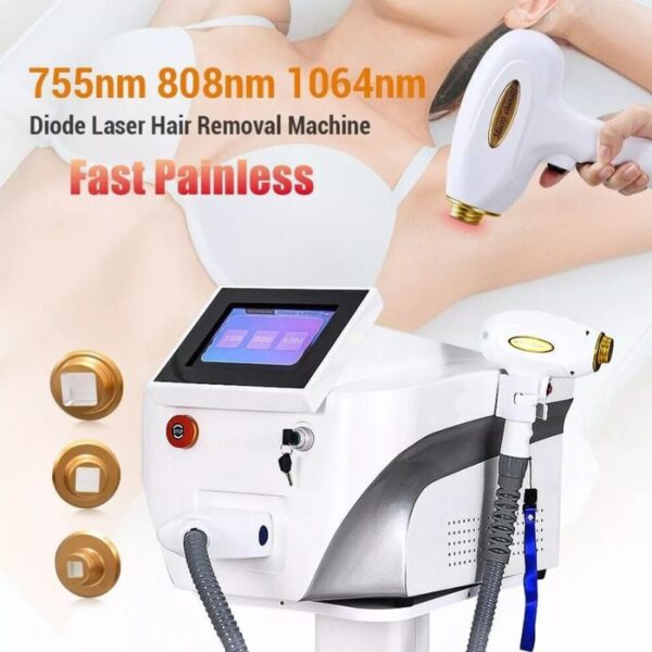 20 million shots Beauty Salon Diode Laser Hair Removal Machine 755 808 1064